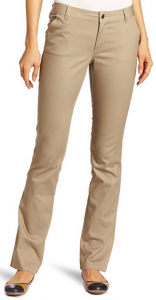 Lee Uniforms Juniors Curvey Straight Leg Pant