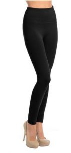 VIV Collection Women's Solid High Waisted Fleece Leggings 