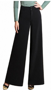 Lixmee Women's High Waist Solid Color Loose Wide Leg Pants