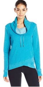 Calvin Klein Performance Women's Distressed Fleece and Thermal Top 
